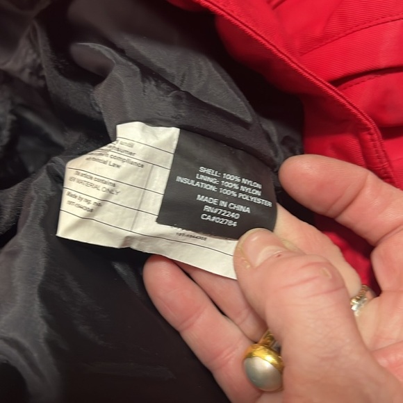 NILS Red Snowboarding Ski Winter Jacket Size 6 - Picture 15 of 16